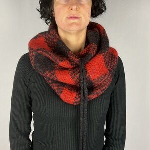 rag & bone buffalo plaid cowl neck scarf